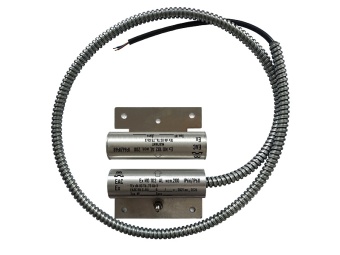 Магнито-контакт Ех ИО102 Al исп.251 (торцевой), с постоянно присоединенным кабелем в металлорукаве (штатно кабель 2х0,75 - 1м), 1Ex d IIC T6 Gb АТФЕ.425119.171
