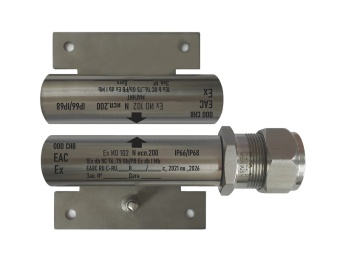 Магнито-контакт Ех ИО102 N исп.300 с магнитом М-200, с постоянно присоединенным кабелем в металлорукаве (штатно кабель 3х0,75 - 1м), 1Ex d IIC T6 Gb / РB Ex d I Mb АТФЕ.425119.171