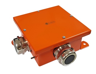 SMB120 Коробка металл, огн. E-110, о/п,120х120х60, IP66, 4P, (1,5-4 мм2), оранж. Экопласт (56114E)