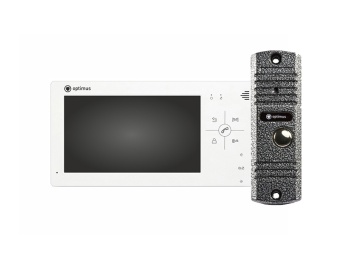 Optimus Комплект видеодомофона VM-7.0 (w) + DS-700L (сереб.)